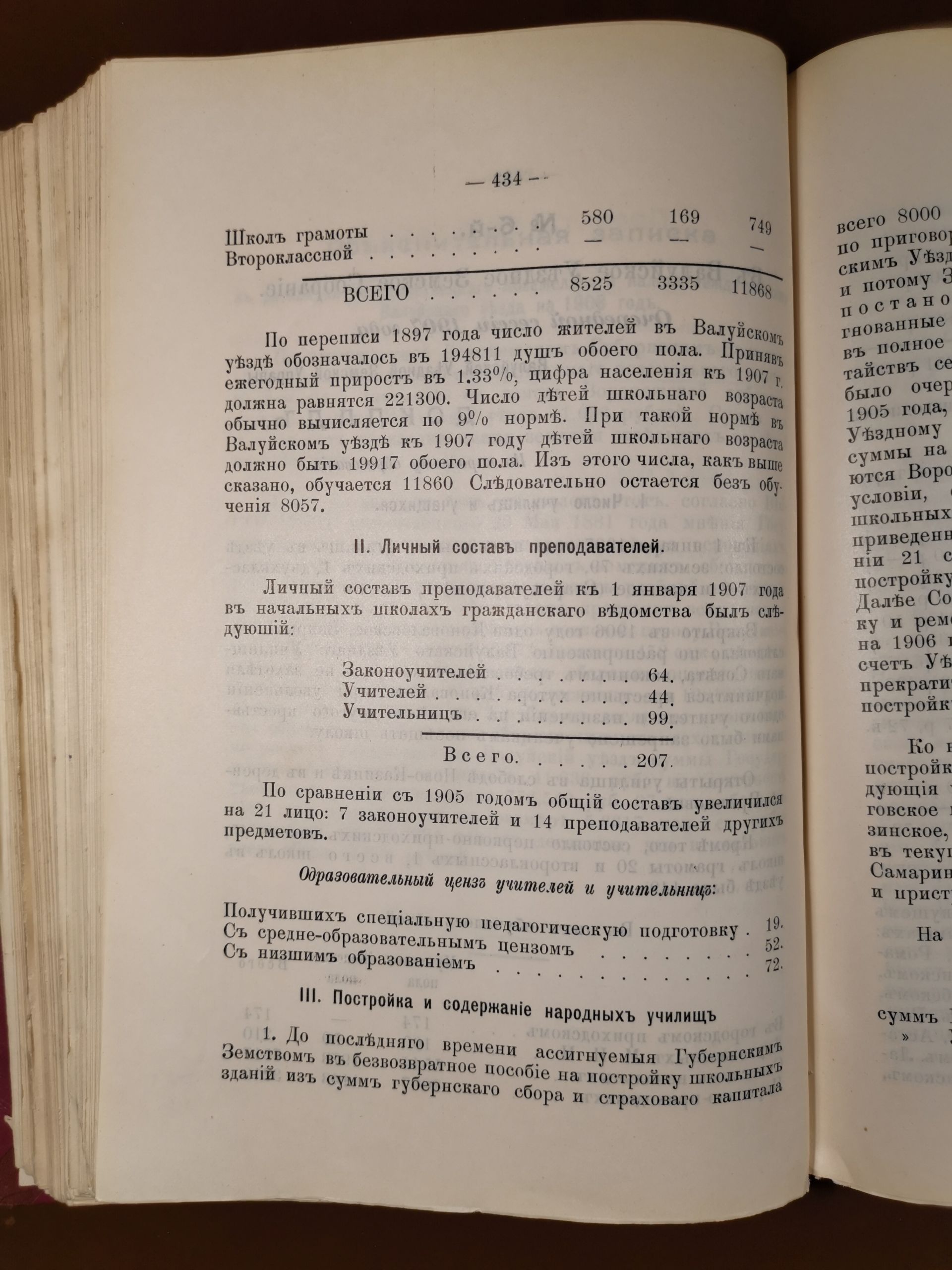 [Из журналов Валуйского Уездного Земского собрания за 1907 год]