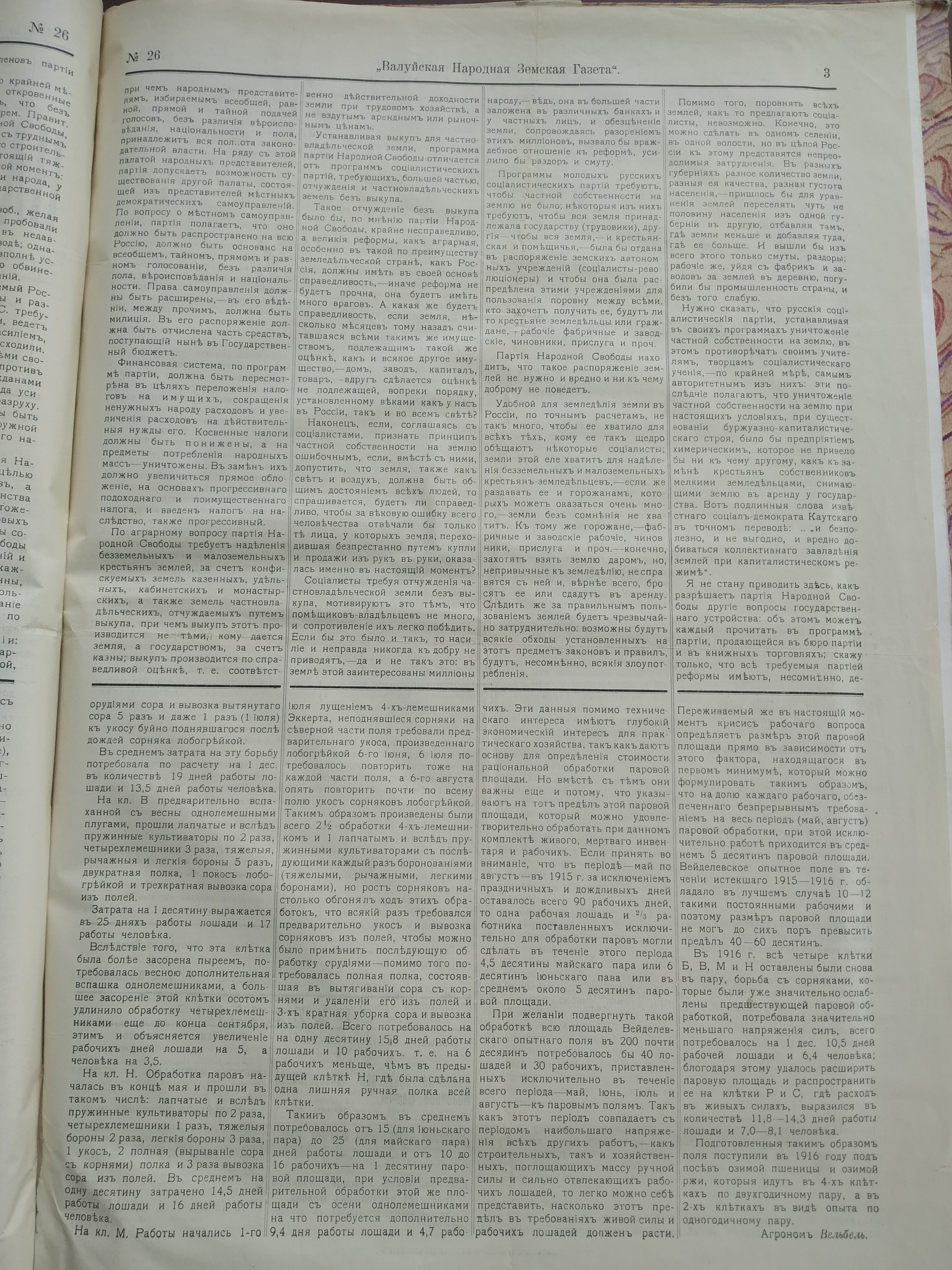 [Валуйская народная земская газета, 1917 год]